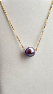 Purple Edison Floater Necklace