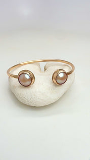 Tropical Gangster - Pink Edison Bezeled Cuff Bracelet