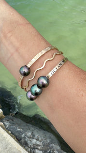Aloha Bangles Engraved Signature Bangle Bracelet
