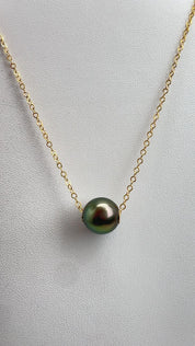 Tahitian Pearl Bangle & Tahitian Pearl Necklace Bundle