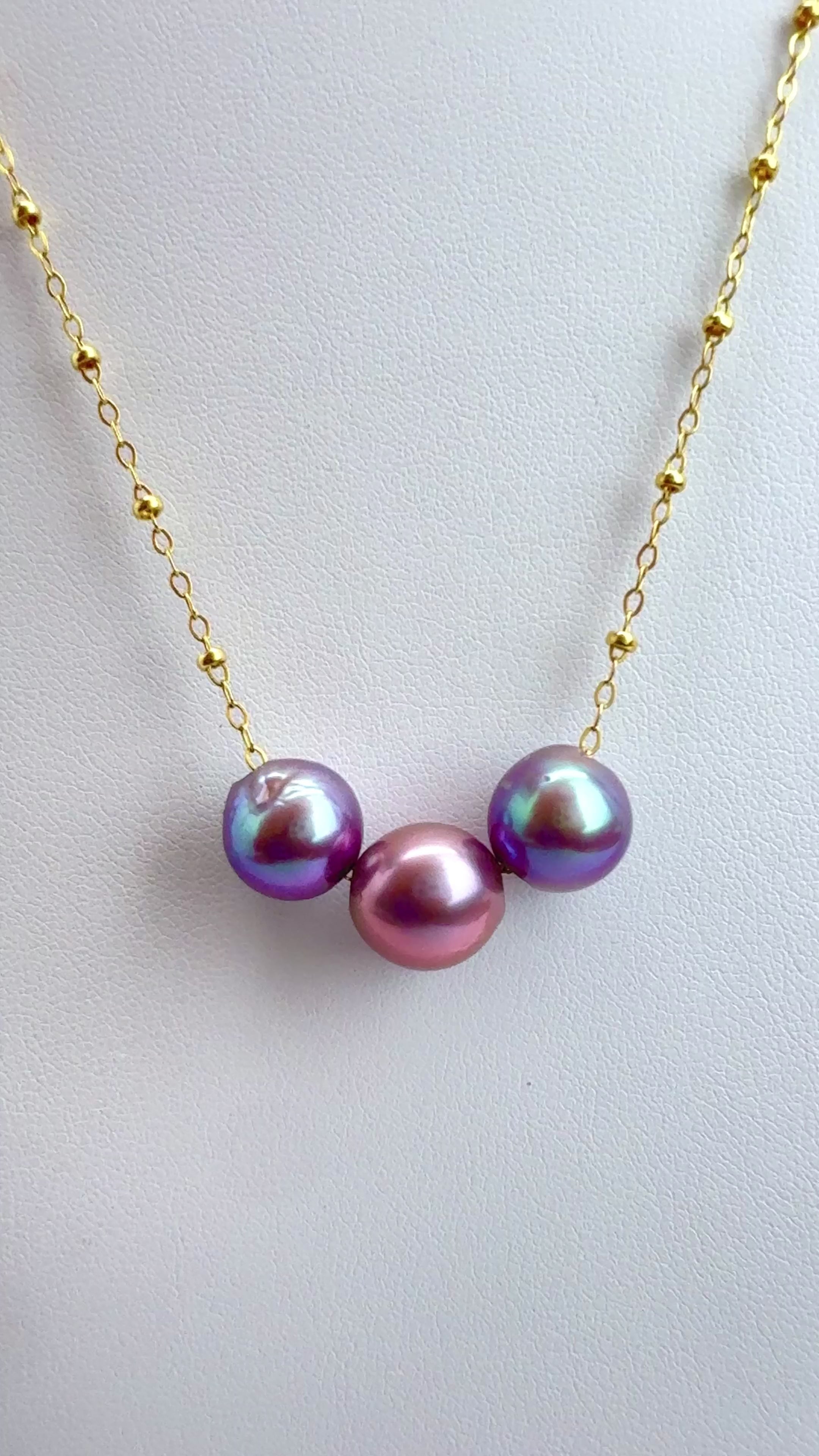 Dragonberry Edison Pearl Floater Necklace