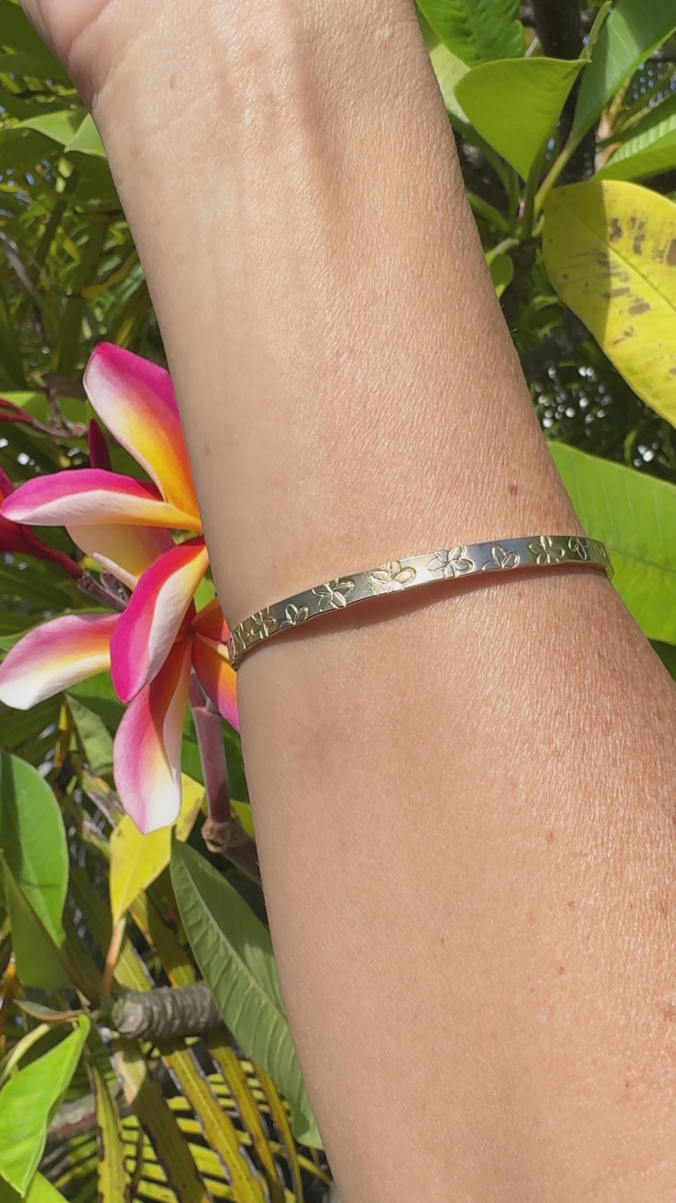 Aloha Bangles Plumeria Signature Bangle Bracelet