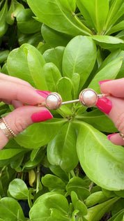 Tropical Gangster - Pink Edison Bezeled Cuff Bracelet