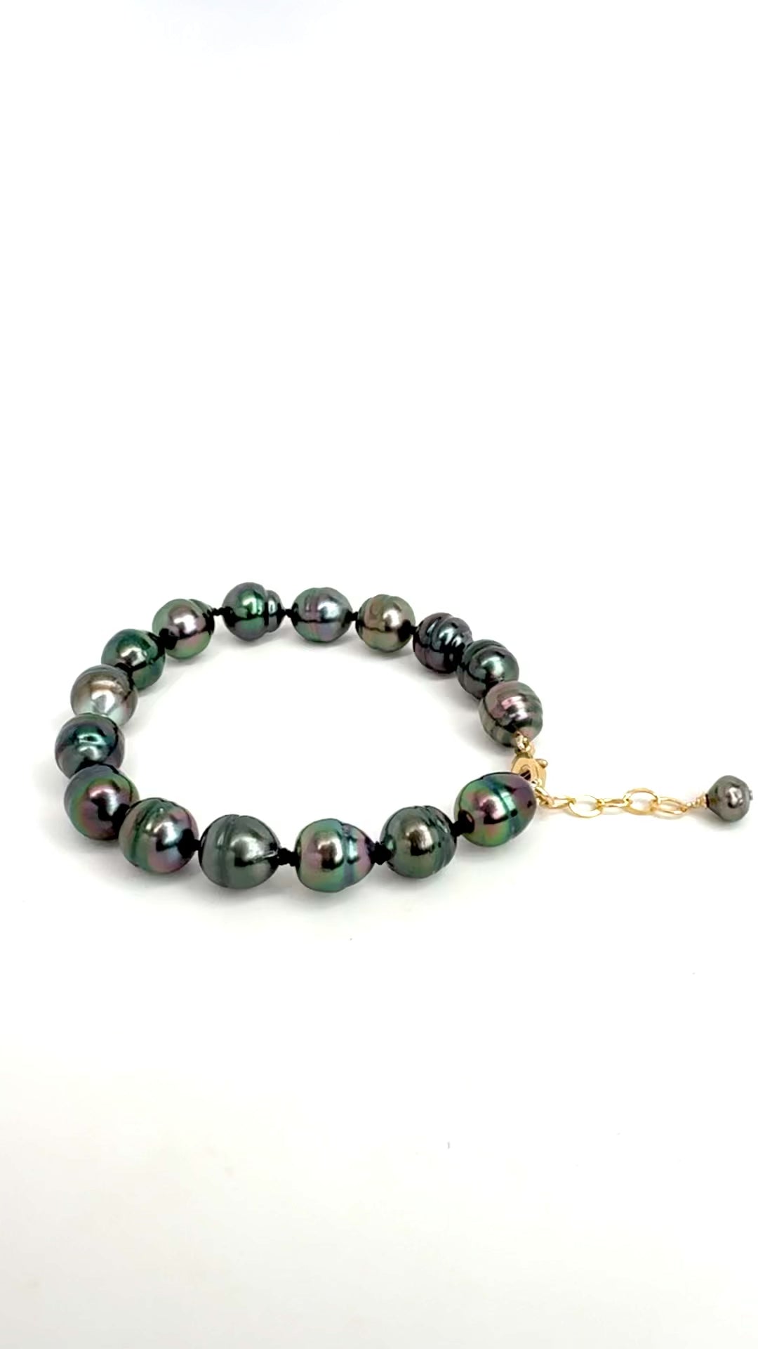 Tahitian Pearl Knotted Bracelet -8"