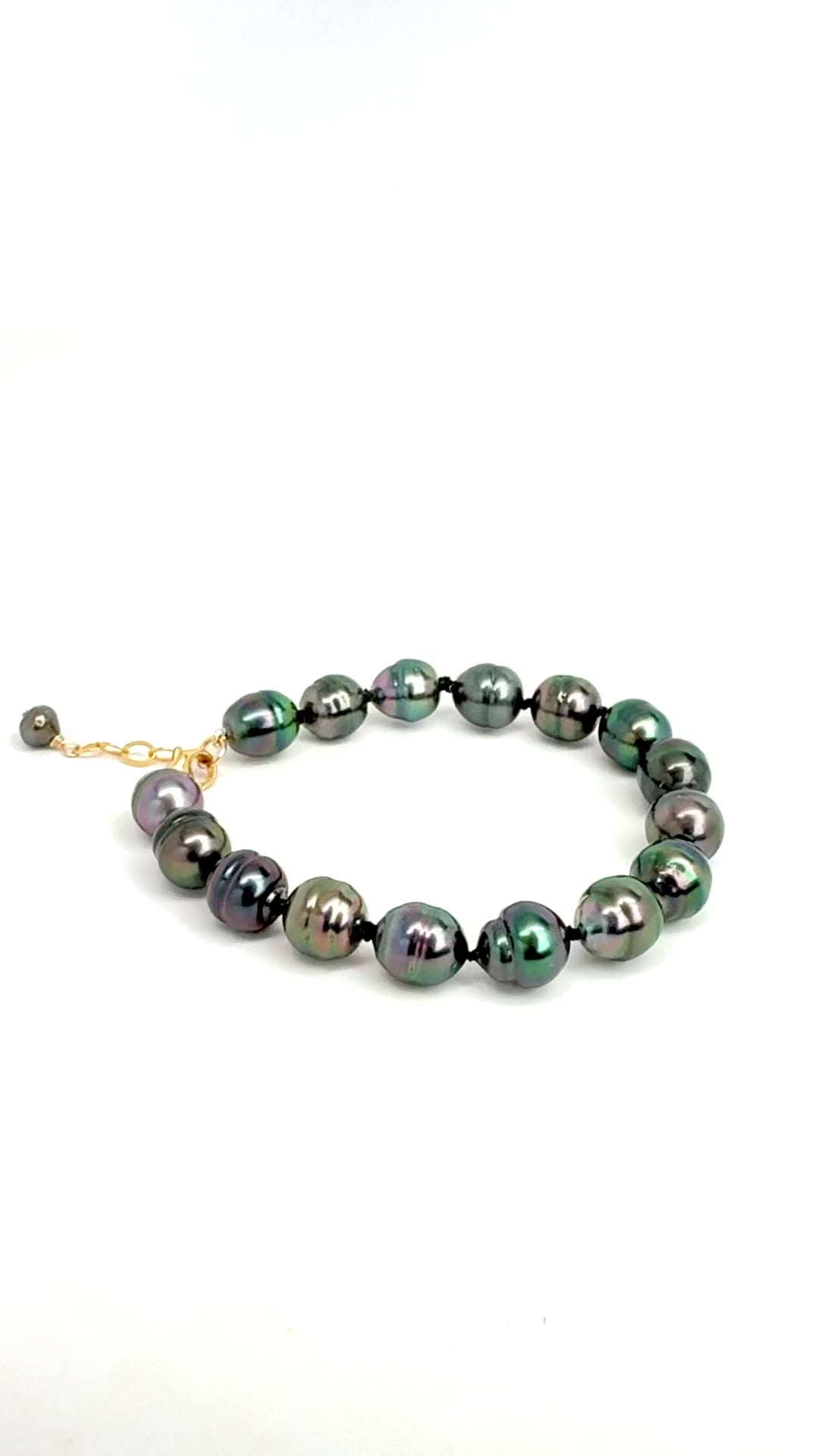 Tahitian Pearl Knotted Bracelet -8"