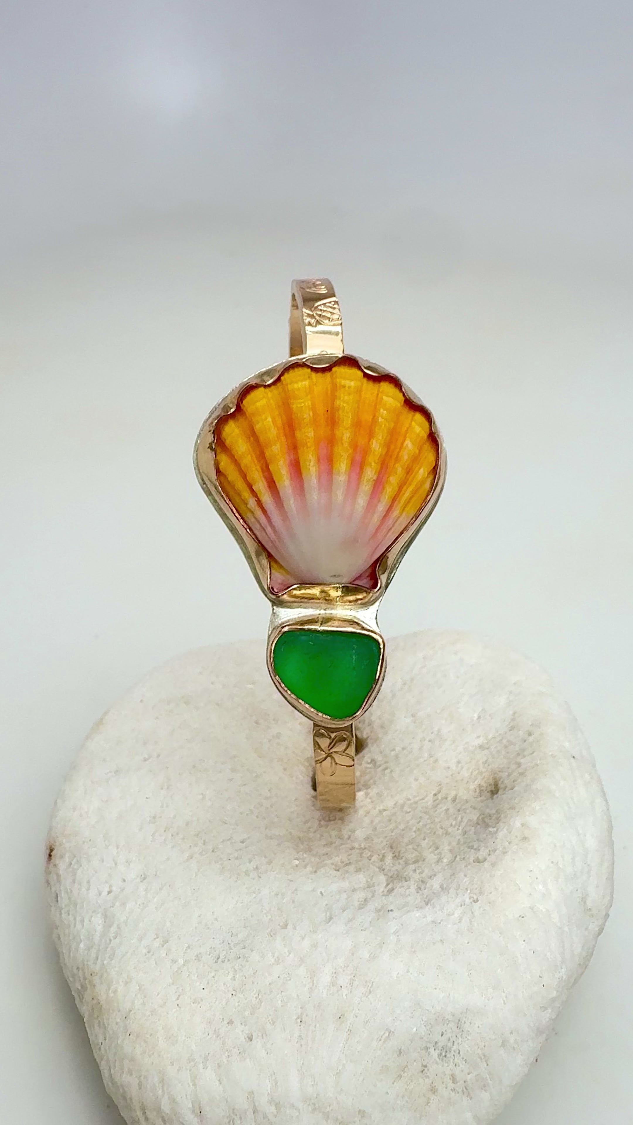 Tropical Gangster - Island Time Piece Bezeled Cuff Bracelet