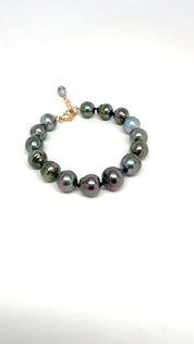 Tahitian Pearl Knotted Bracelet - 7 ”