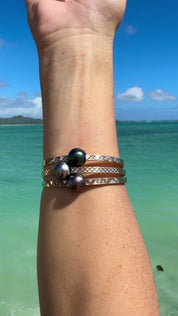 Octopus Engraved Signature Bangle Bracelet