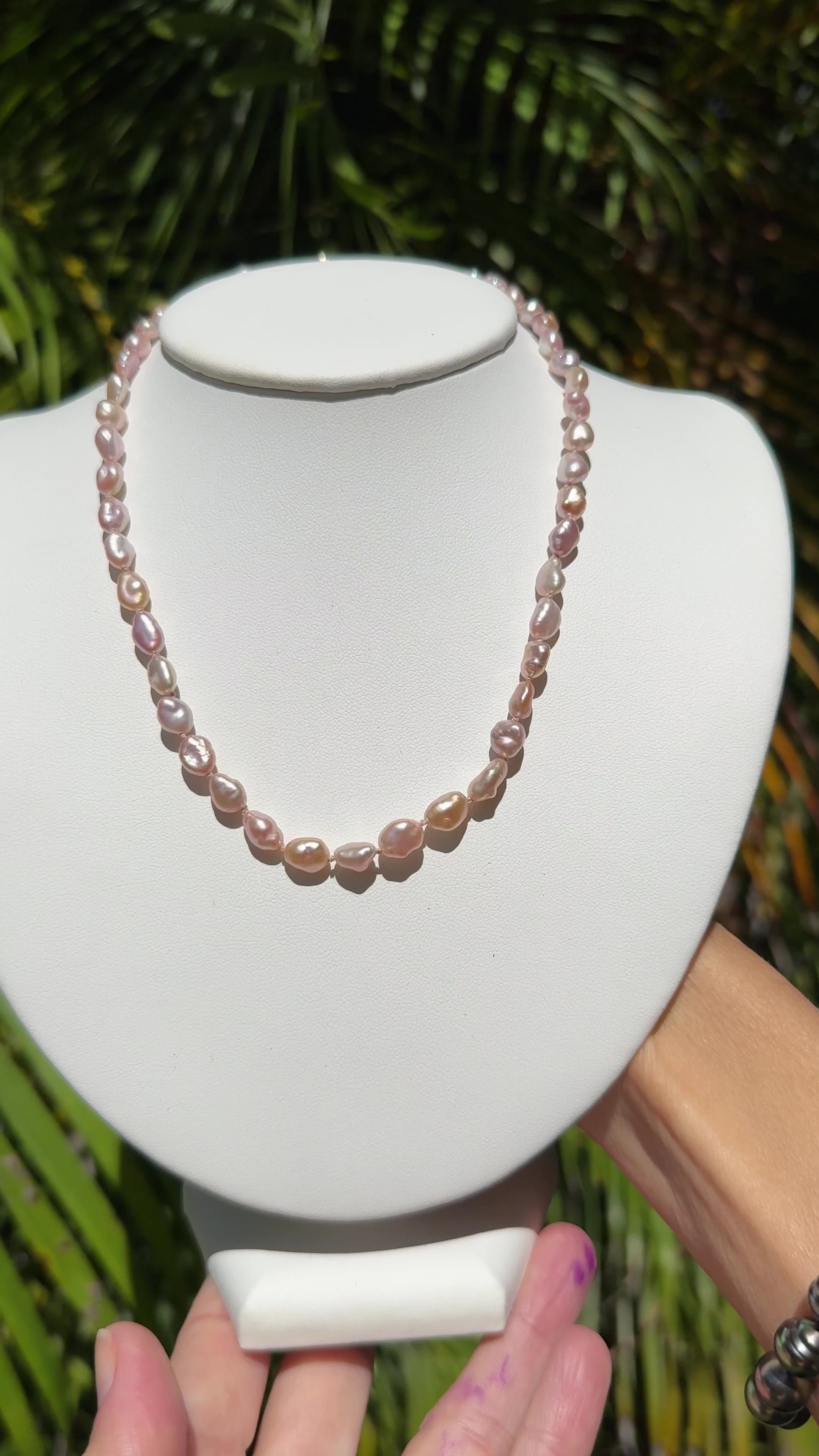 Pink Edison Pearl Strand