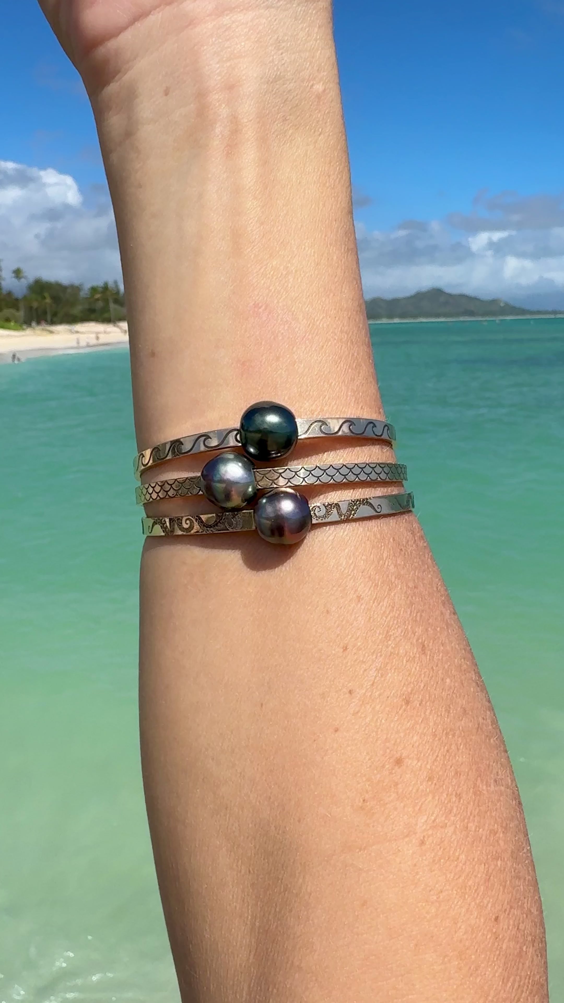Octopus Engraved Signature Bangle Bracelet
