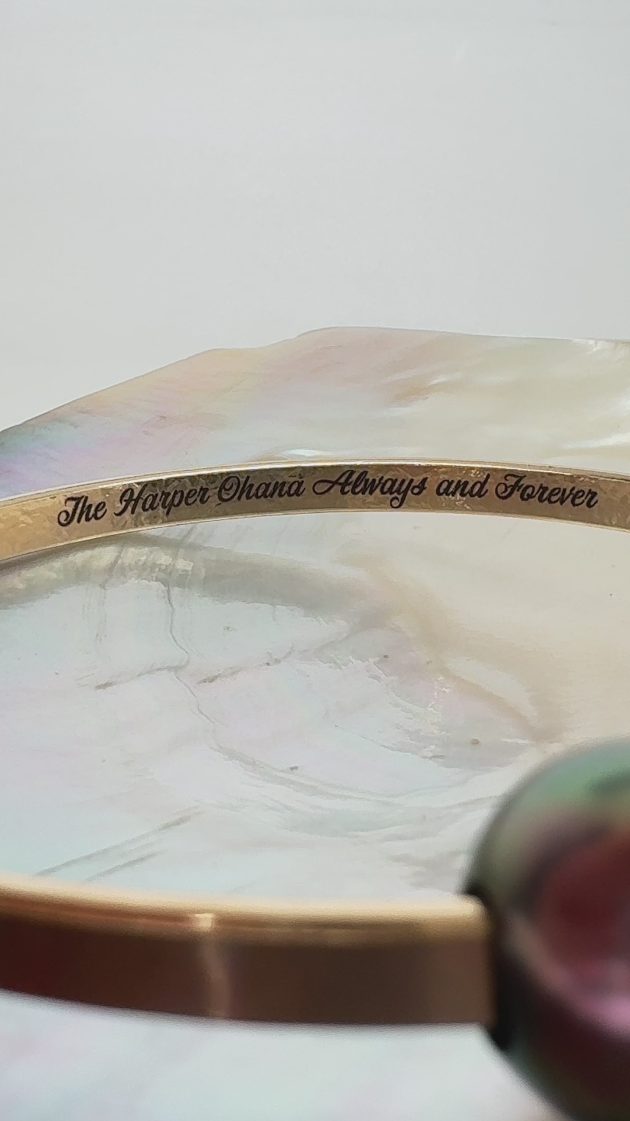 Aloha Bangles Engraved Signature Bangle Bracelet