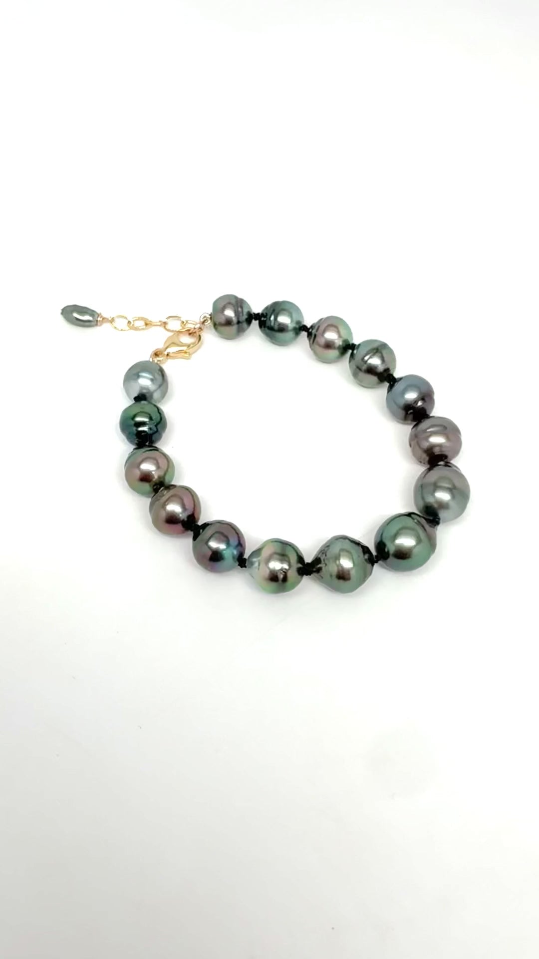 Tahitian Pearl Knotted Bracelet - 7”