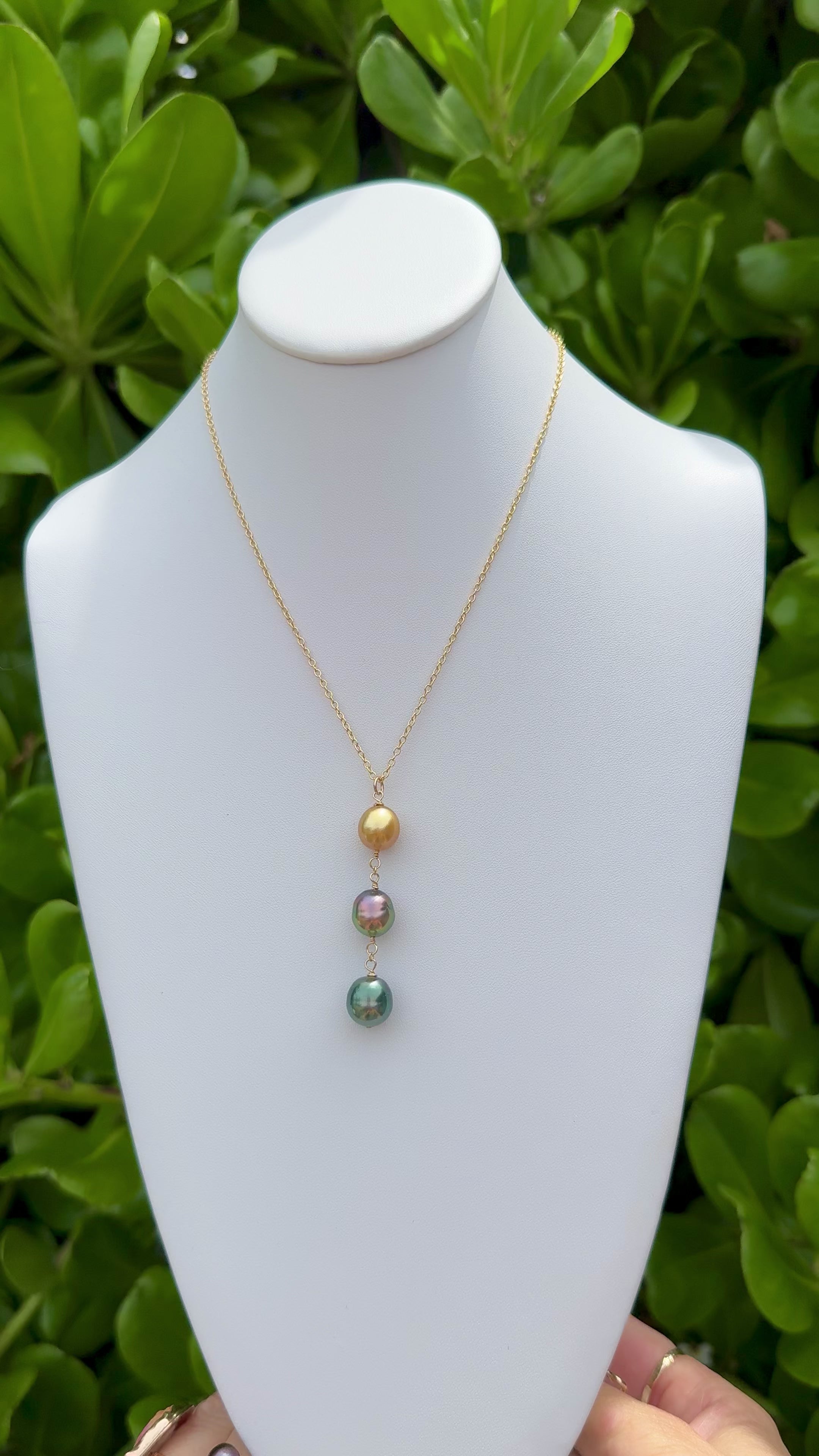 Paradise Tahitian Pearl Waterfall Necklace