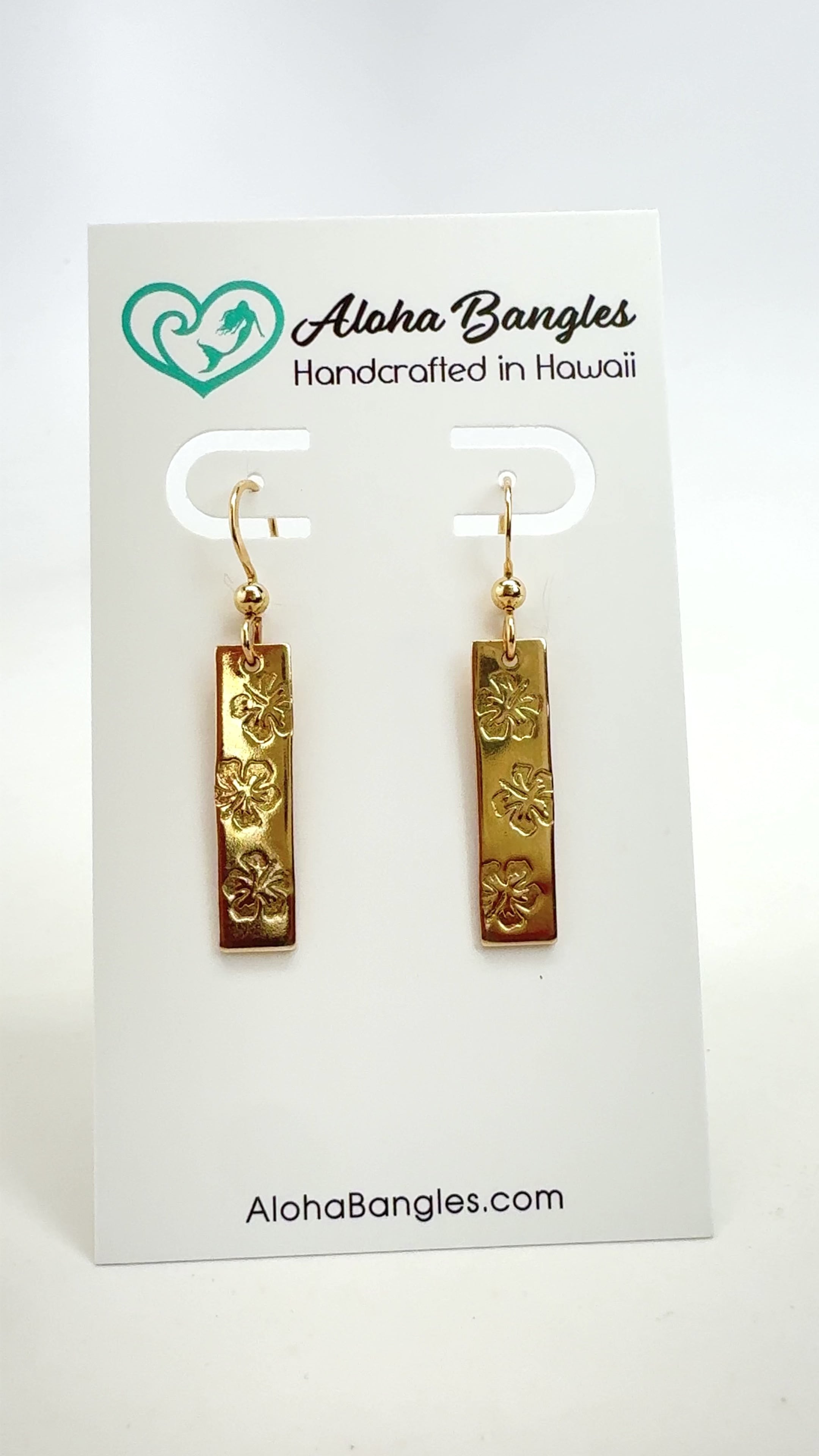Hibiscus Bar Earrings