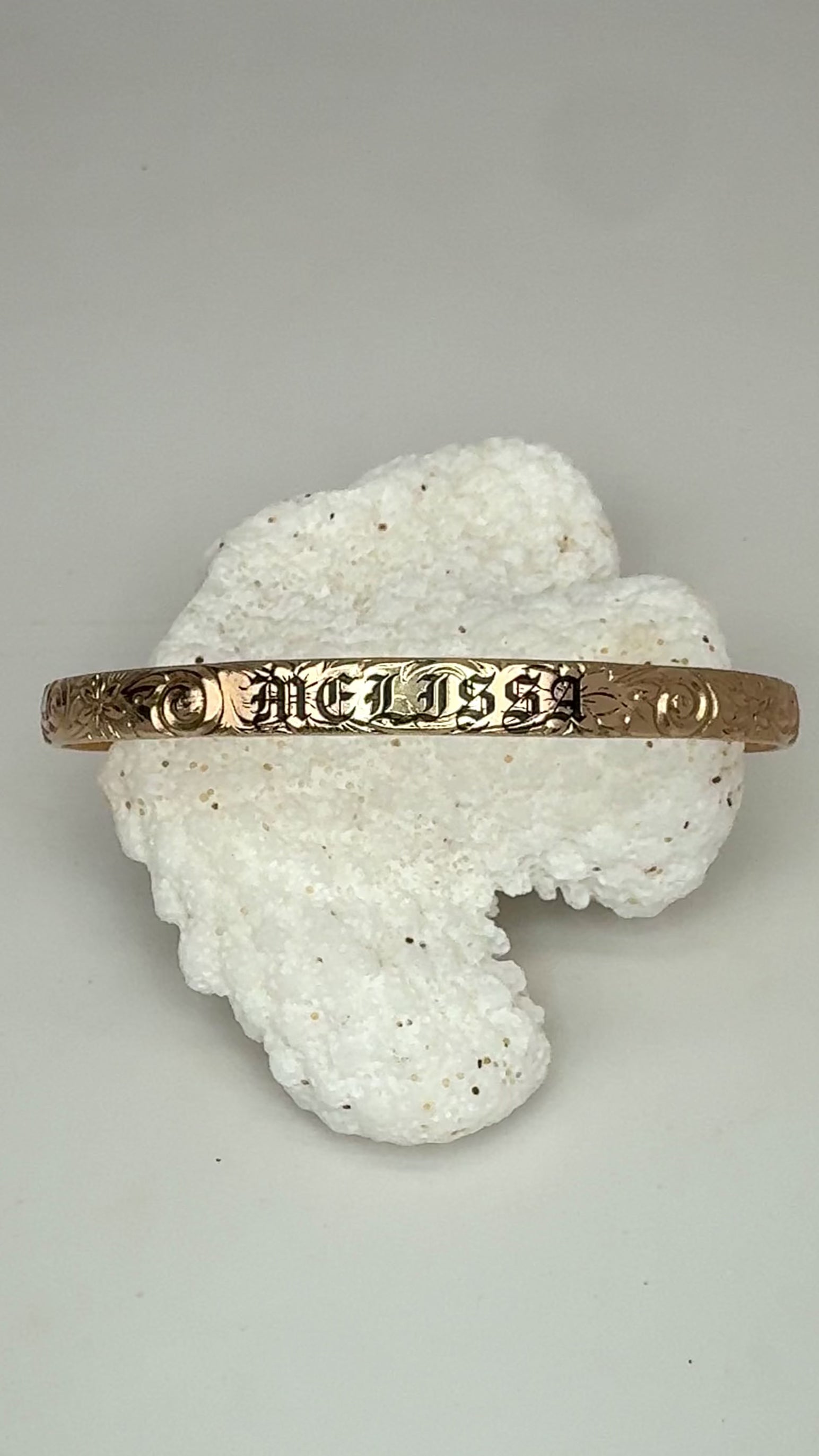 Custom Engraved Hawaiian Heirloom Bangle Bracelet