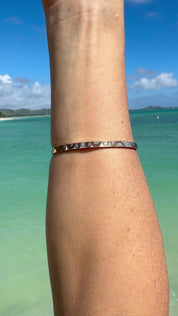 Octopus Engraved Signature Bangle Bracelet