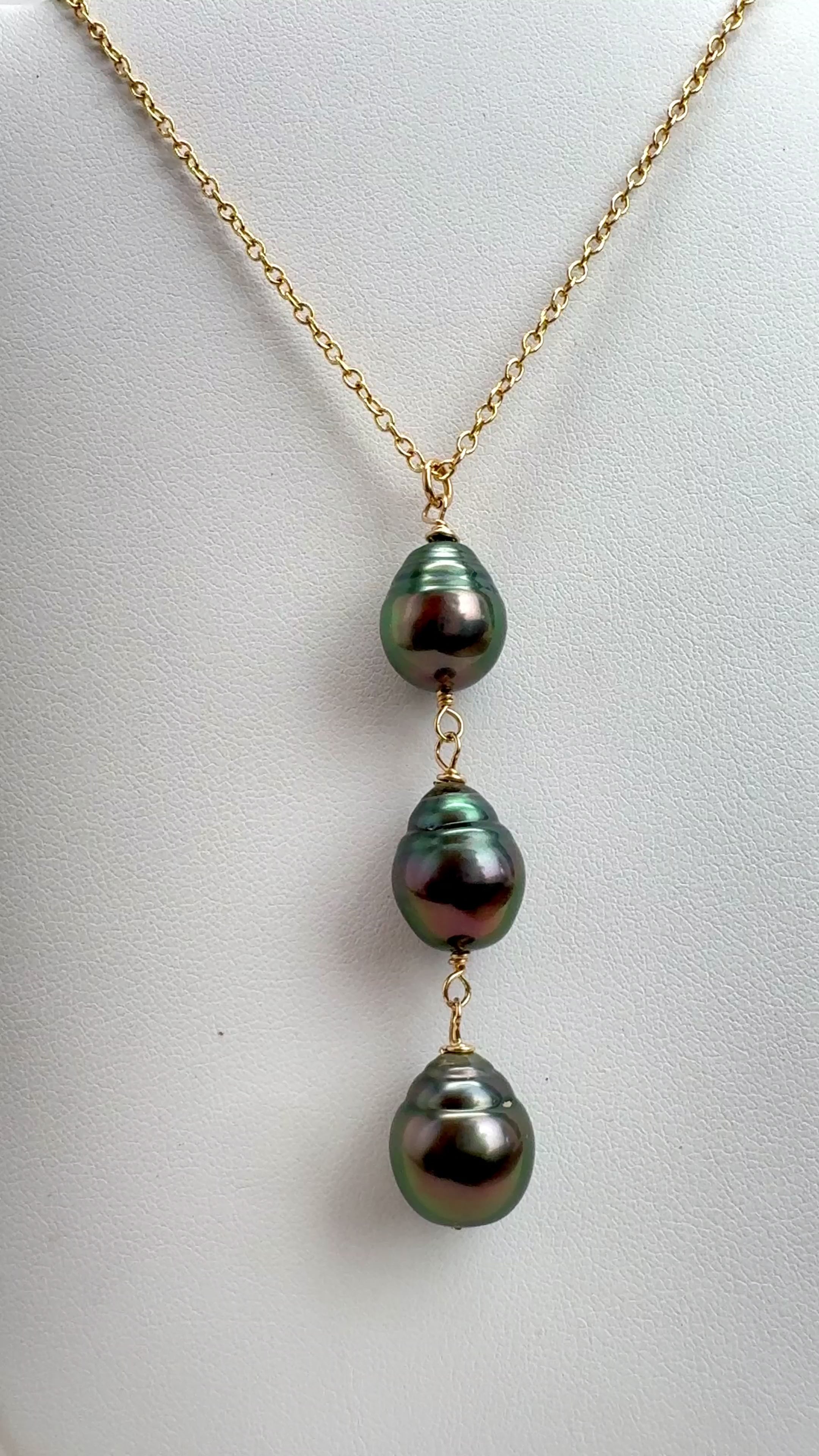 Tahitian Pearl Waterfall Necklace