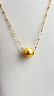 Golden South Sea Floater Necklace #1