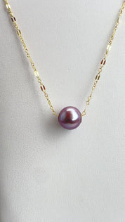 Purple Edison Floater Necklace