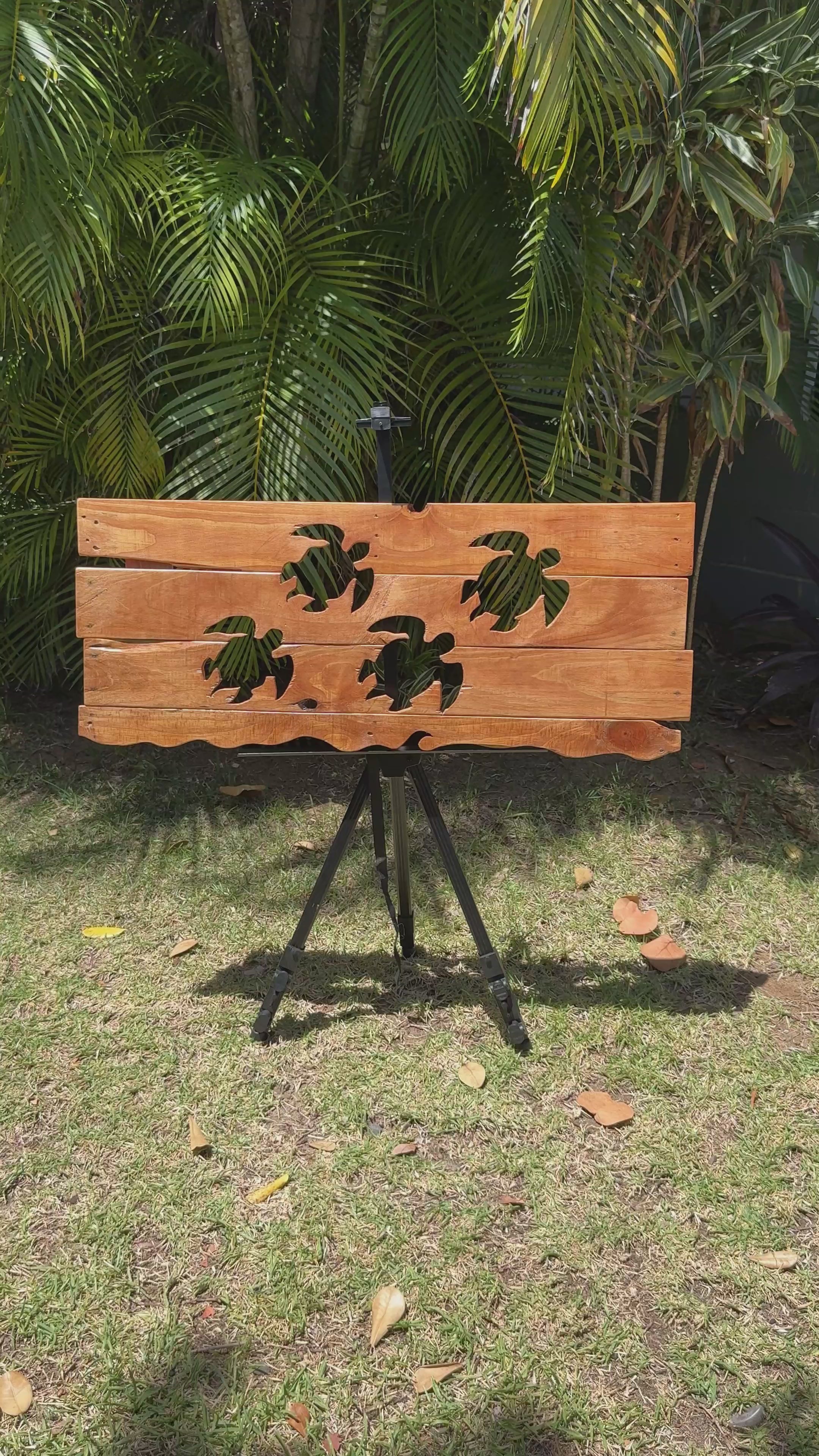 Honu Hawaiian Islands Wall Art — Reclaimed Pallet Wood