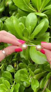 Tropical Gangster - Golden South Sea Bezeled Cuff Bracelet