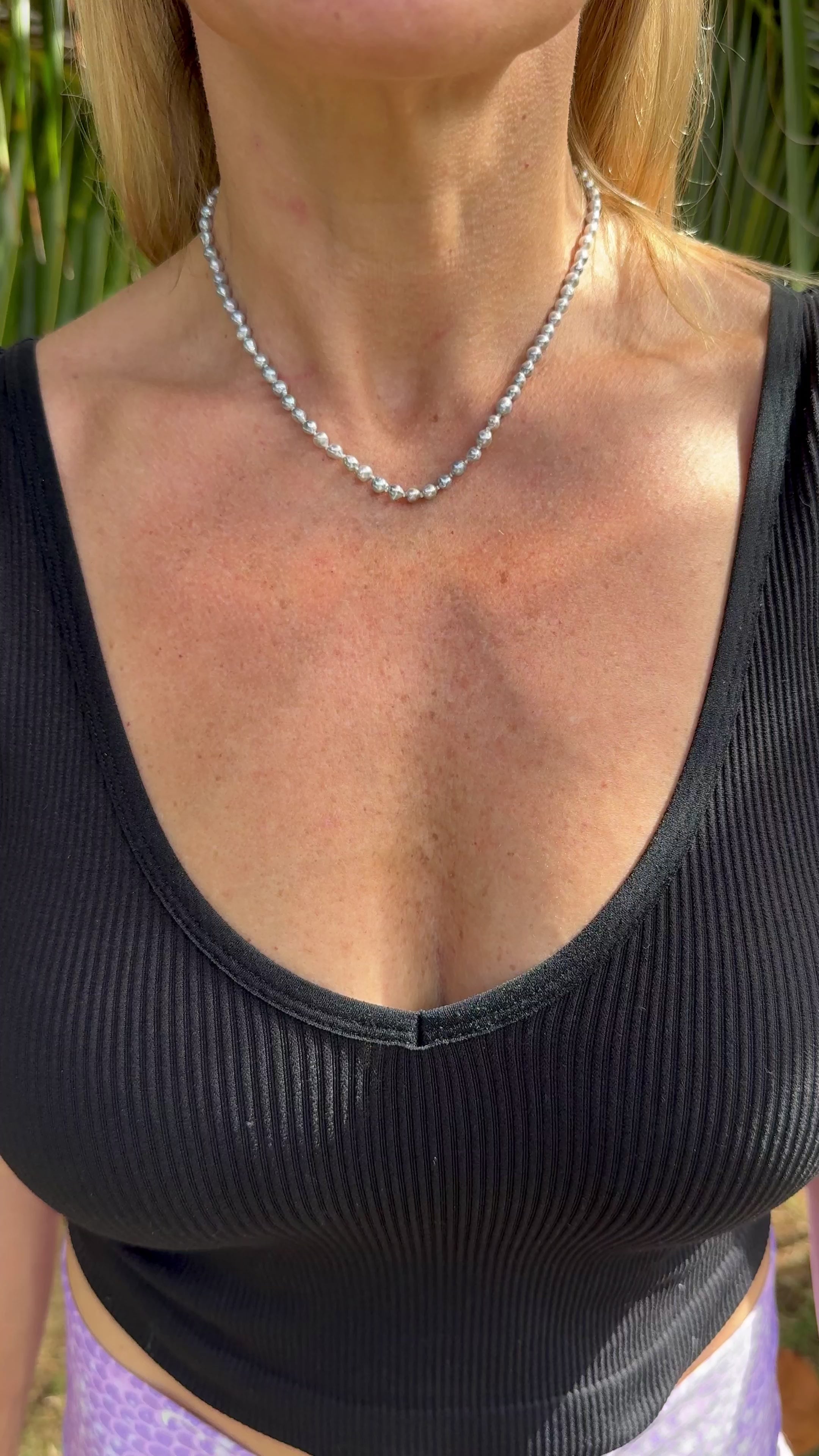 Crystal Blue Akoya Strand 16"