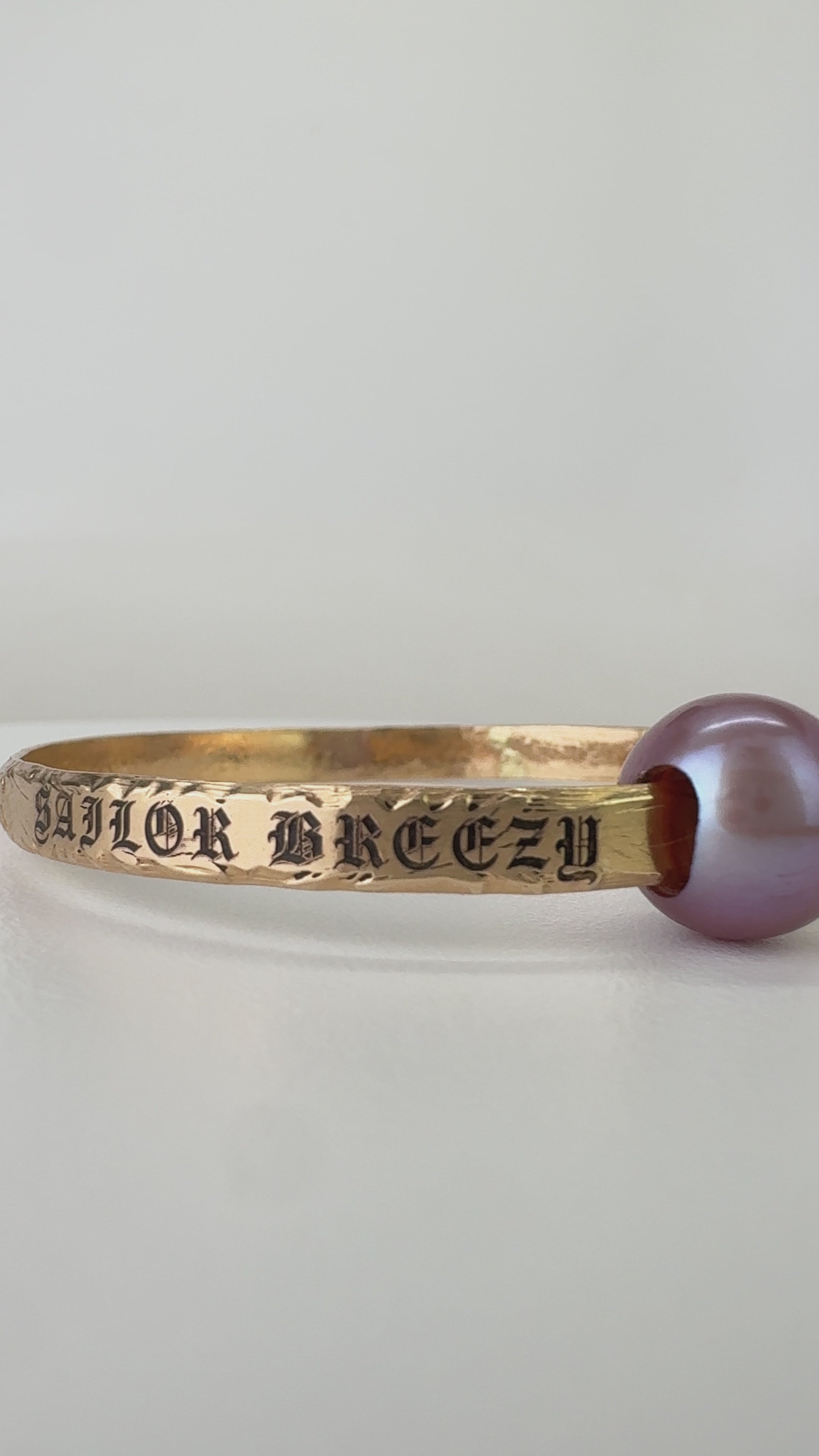 Custom Engraved Hawaiian Heirloom Bangle Bracelet