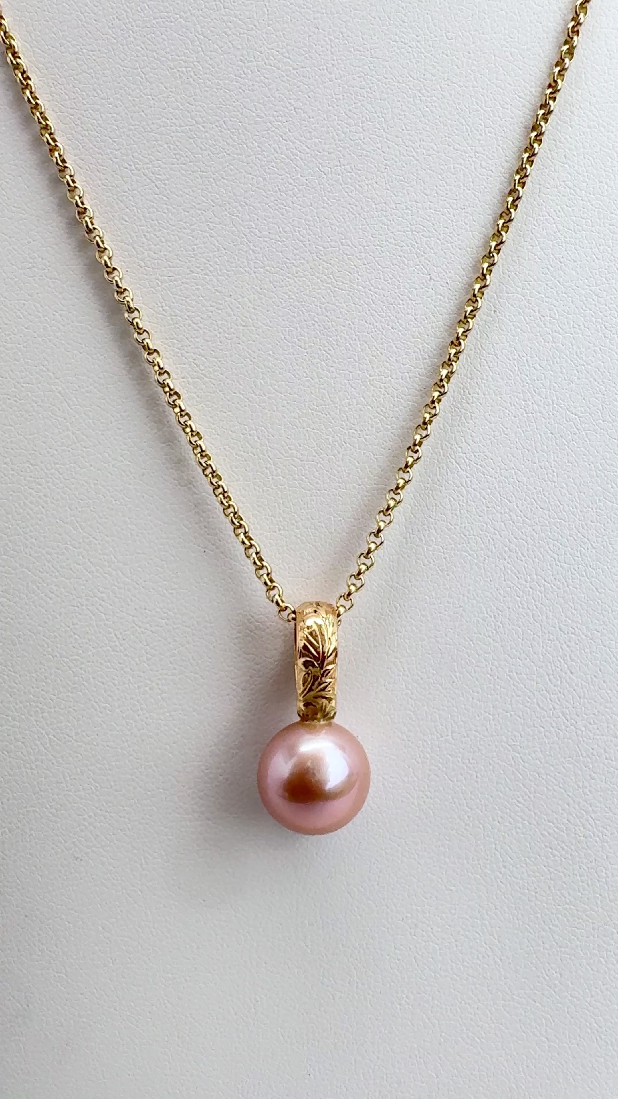 Pink Edison Heirloom Pendant Necklace