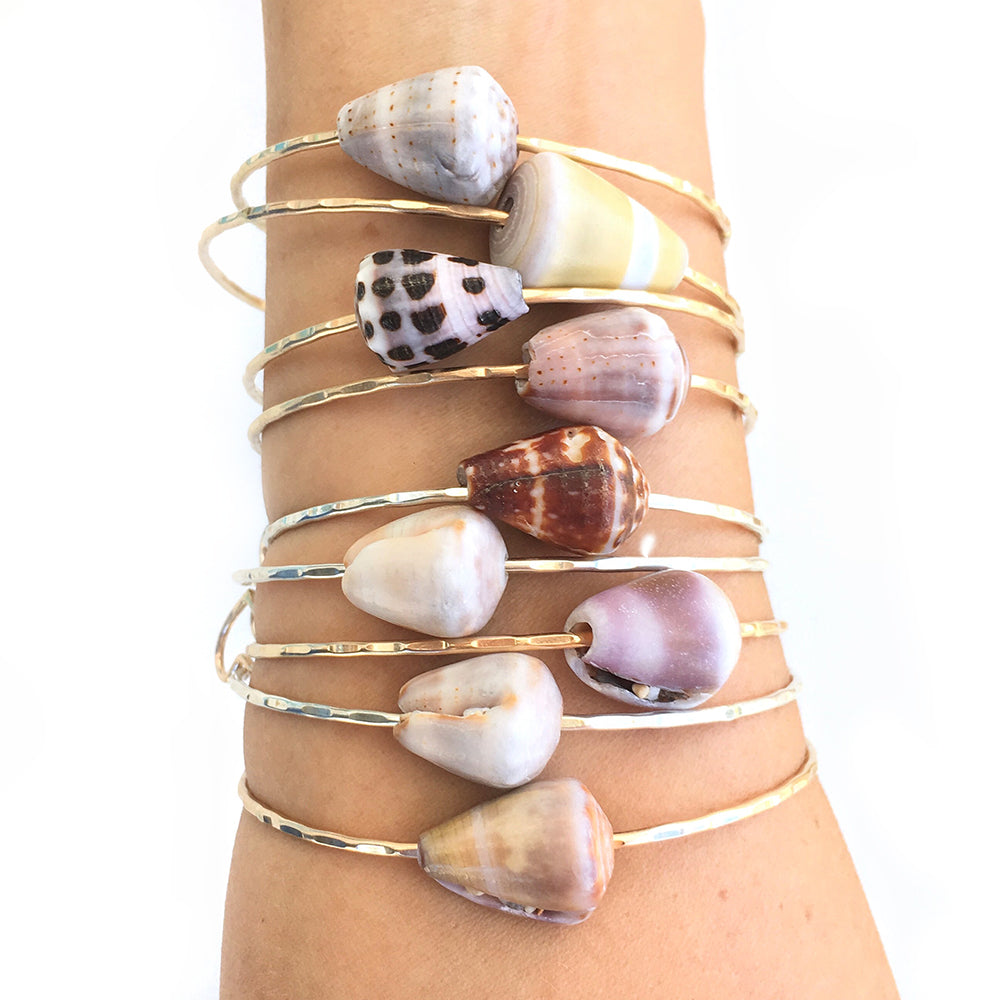 Cone Shell Bangle Bracelet